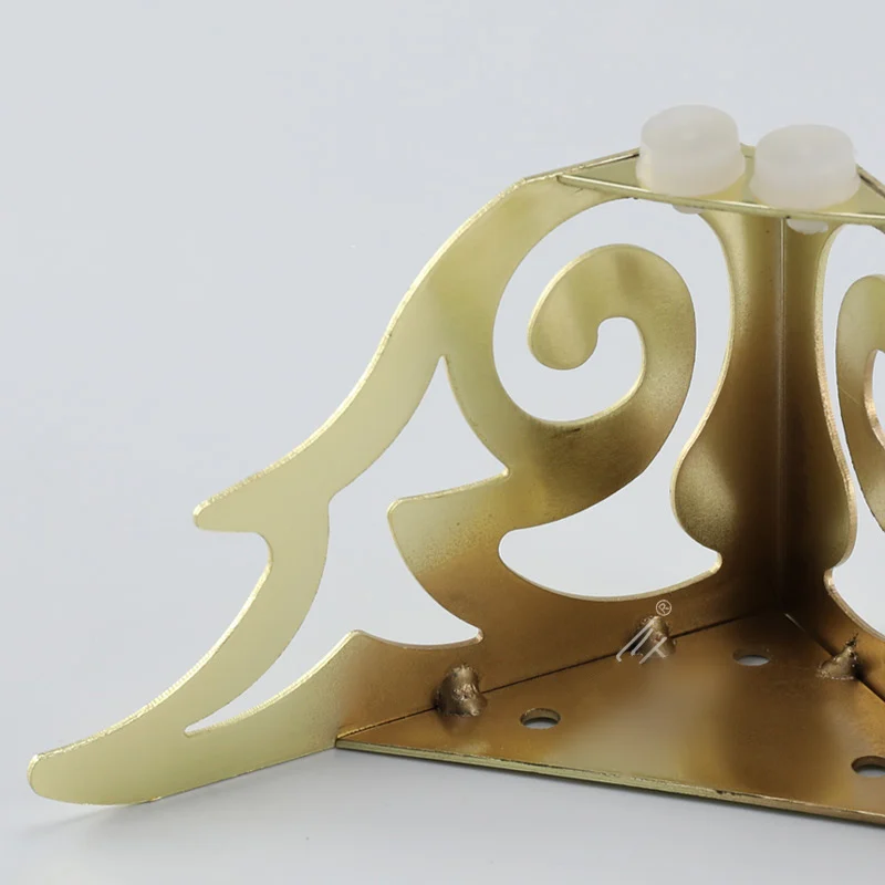 4 шт. металлическая мебель с золотым узором ножки для дивана шпильки ног защиты