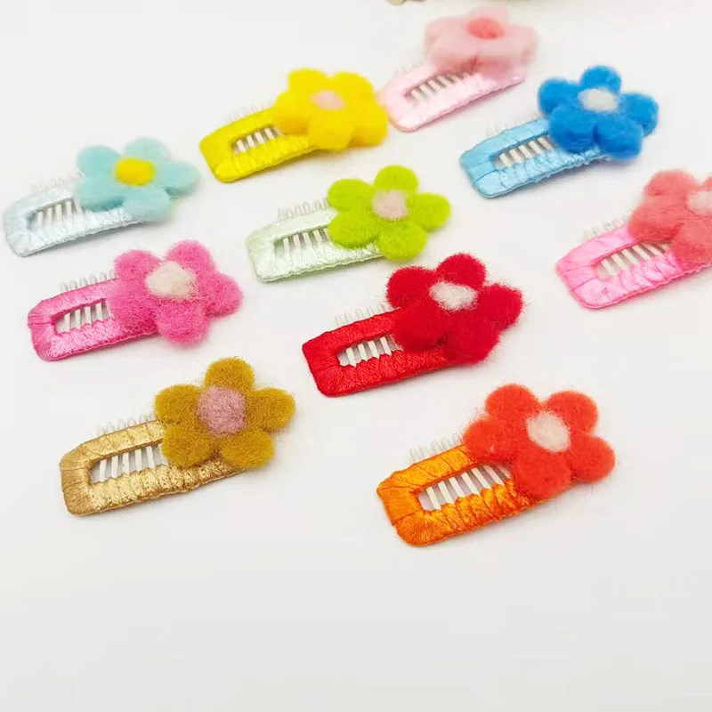 

New Flower Colourful Hair Pins Pet Dog Bows Hair Clips for Puppy Dogs Cat Teddy Head Clip Hairpin Grooming Pet Supplies