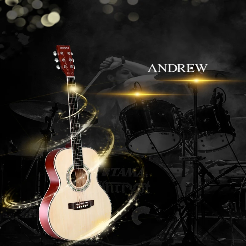 Andrew 38 дюймов в народном стиле гитары picea asperata липа Гитары 2019 последняя