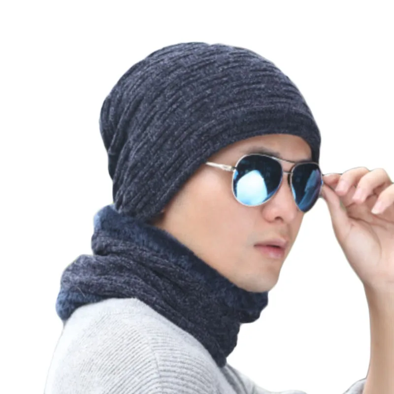 Зимние шапки для мужчин и женщин вязаные шапочки Кепка Gorras капот в Риге бархатная черная Повседневная шапка мужские уличные чулки для лыжников шапки