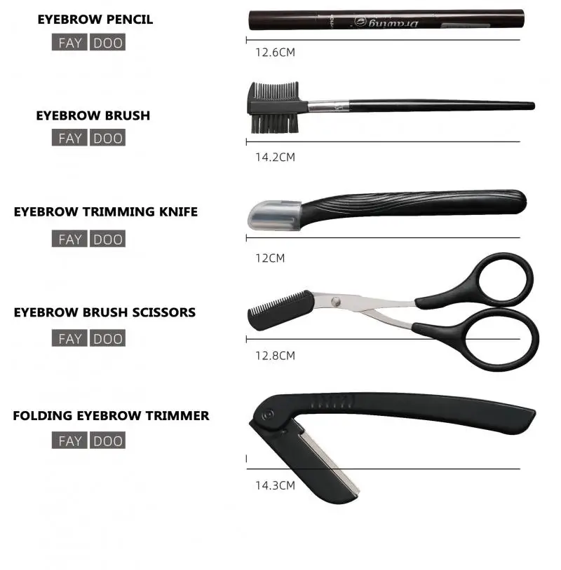 8 шт. косметические инструменты для бровей|Триммер бровей| |