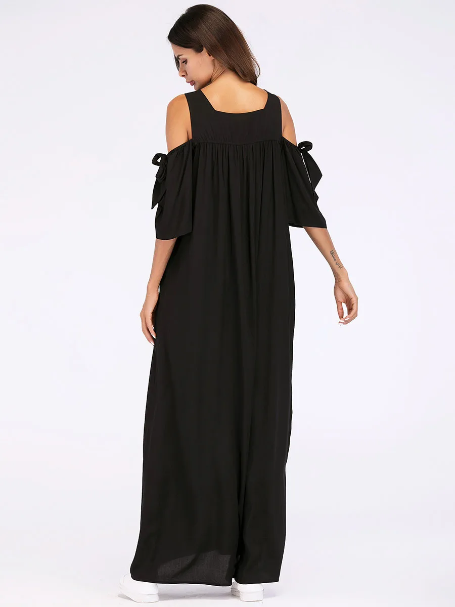 Мусульманское хлопковое марокканское платье-кафетан юбка с блестками и вышивкой