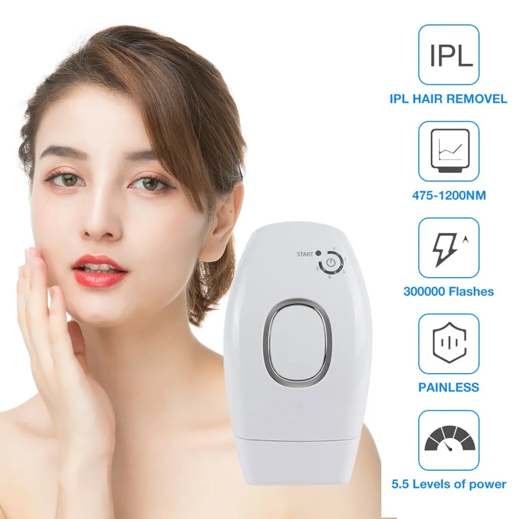 IPL лазерная эпиляция удаление волос Электрический 300000 вспышка Профессиональный