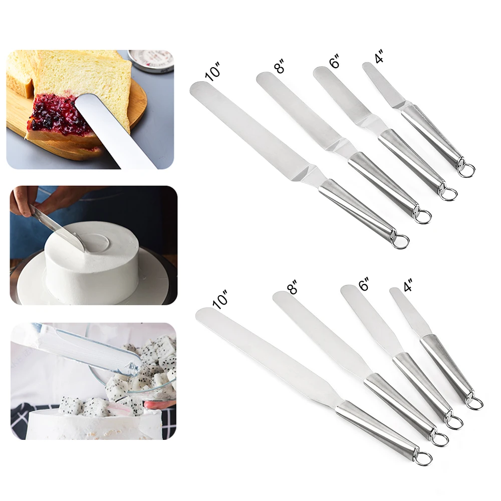 4/6/8/10 дюймов торт Масло Нержавеющая сталь для крема шпатель торта кухня Выпечка
