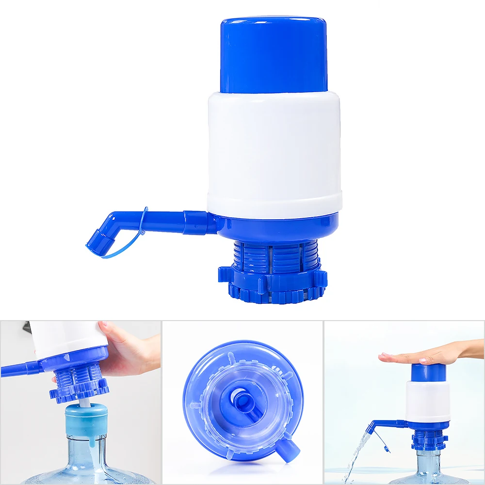 Portable Water Pump Dispenser Gallon Drinking Bottle Hand Press Removable Tube Innovative Manual Pump Dispenser Tools For Office