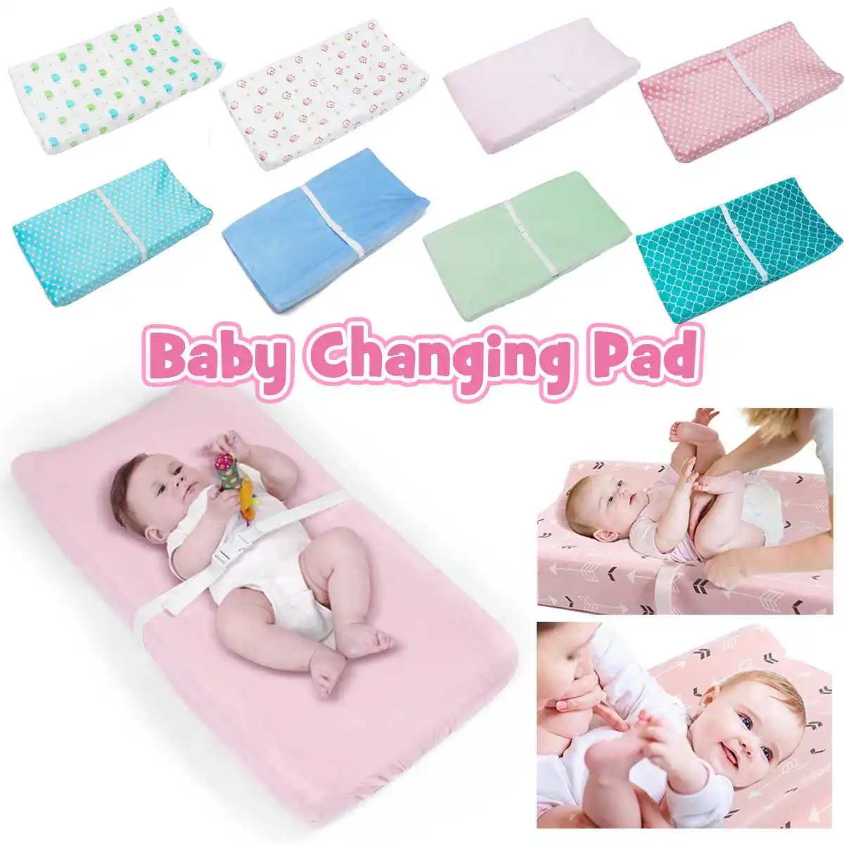 Baby Diaper Changing Mat Diaper Changing Pad Table Cover Soft Breathable Waterproof Reusable Changing Cover For Newborn Infant