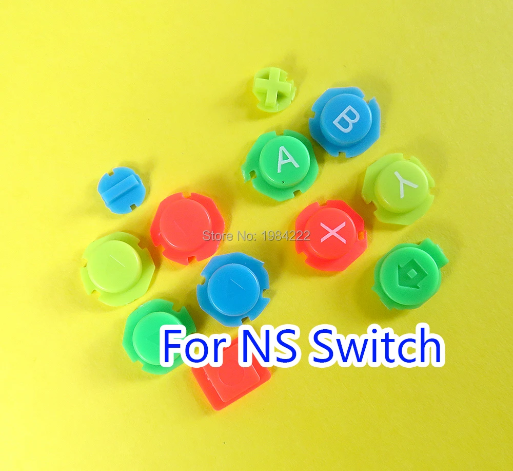 

20 комплектов запасных цветных ABXY направлений фотоджойстик для Nintendo Switch NS NX Joy-con левый правый контроллер