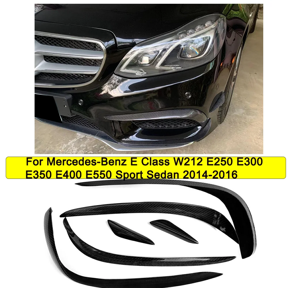 W212 плавники для переднего бампера крыла Mercedes Benz E Class E250 E300 E350 E400 E550 Sport Sedan