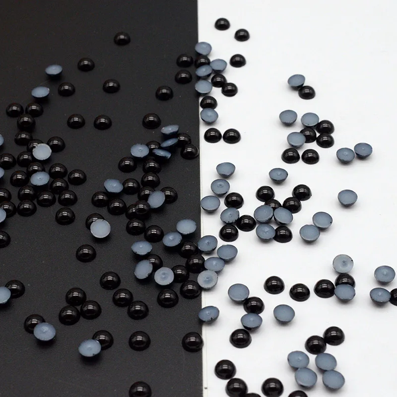 Полукруглые жемчужные бусины из абс пластика 25 г 5 мм|Бусины для одежды| |