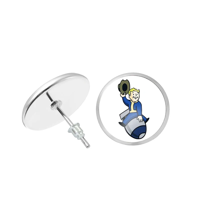 Пип бой простой милый Nuka Cola Fallout Raduation 4 серьги-гвоздики модный стиль значок