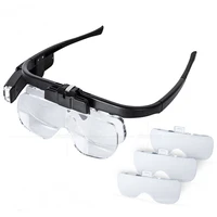 magnifying glasses usb rechargeable reading glasses magnifier 1 5x 2 0x 2 5x 3 5x 4 0x 4 5x for reading illuminated magnifier