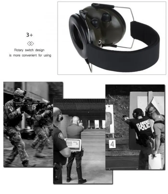 

Hearing Protection Headset Electronic Shooting Earmuff Foldable Hunting Noise ReducerAnti-Noise Tactical Ear Protector