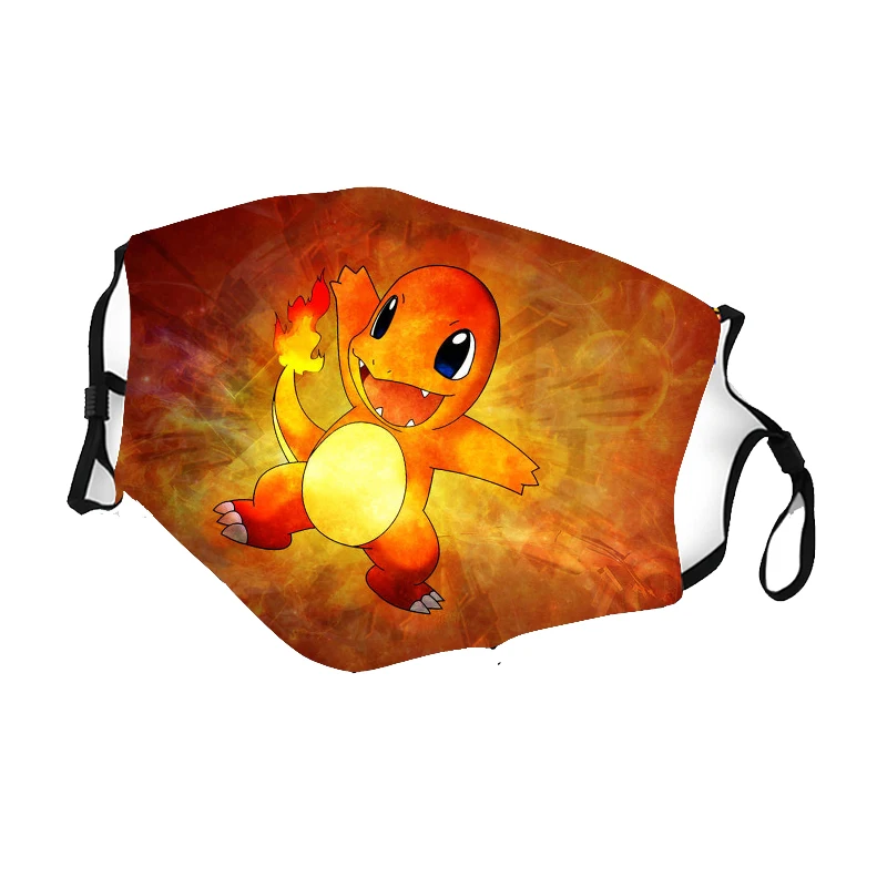 Детская Хлопковая моющаяся маска для лица Pokemon Pikachu Mew Arceus Charizard детская Защитная