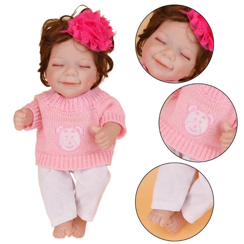 

Newborn Baby Bed Sleeping Toy Reborn Girl Accessories Baby Room Decoration Eco-friendly Vinyl Doll Pleasant Toys