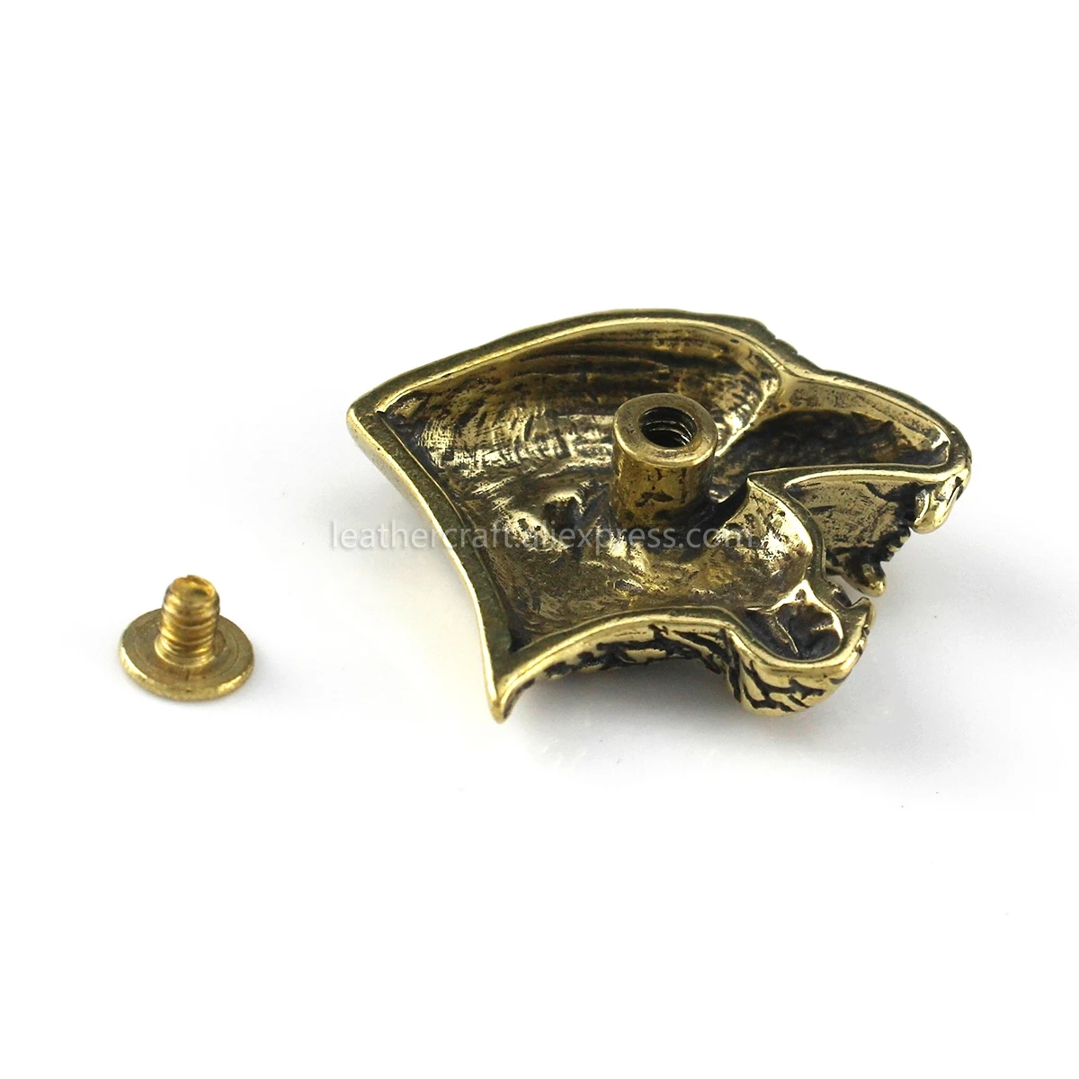 1x Ретро латунный чехлы с дьяволом гепарда демона материал отверткой дизайн