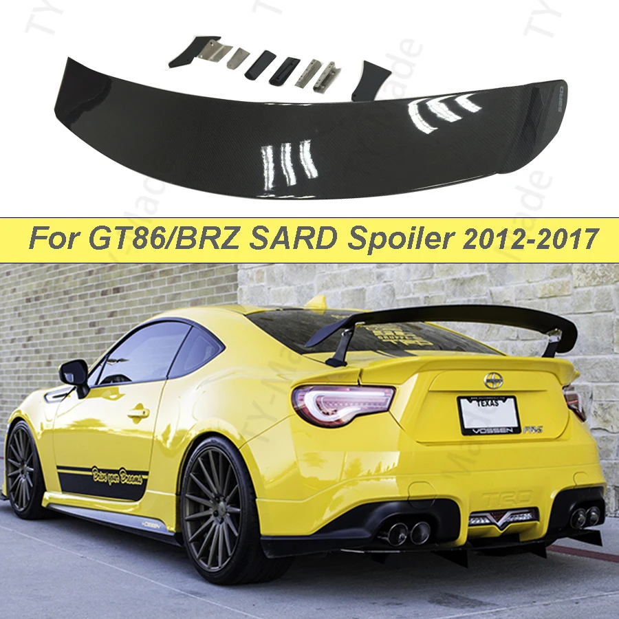 GT86 Subaru BRZ Scion fibra di carbonio FRP posteriore ala tronco spoiler per Toyota GT86 Subaru BRZ Scion FR-S 2013-2019 stile SARD