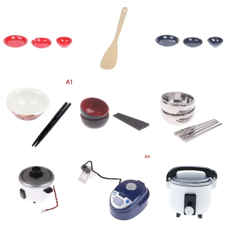 

Новый ложки, кухонные принадлежности украшение ремесло для кукольного домика аксессуары детские игрушки DIY миниатюрная риса Плита Приспос...