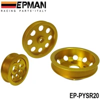 underdrive crank pulley jdm tune for nissan s15 s14 sr20 engine motor bay gold ep pysr20