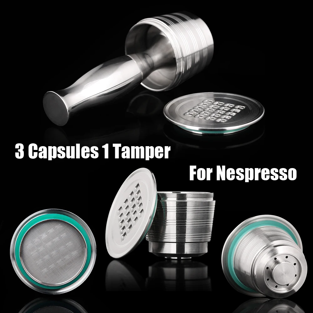Нержавеющая Сталь Nespresso многоразовая кофейная капсула трамбовочная многоразовая кофейная капсула аксессуары для кухни деловой Новогодний подарок