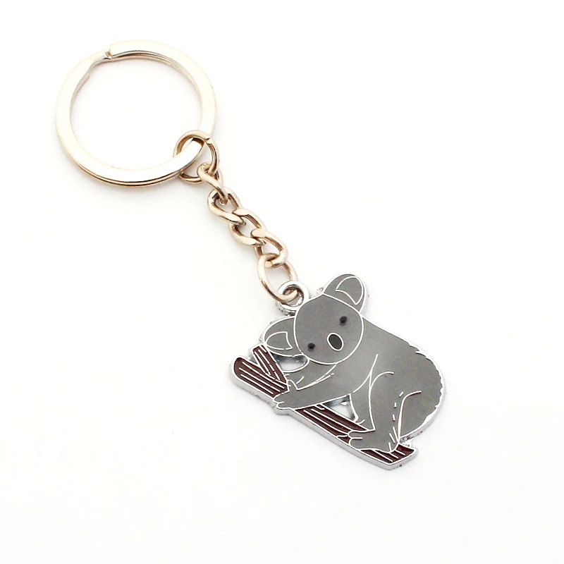 Бесплатная доставка DHL 100 шт./лот металлические брелки из цинкового сплава Koala в