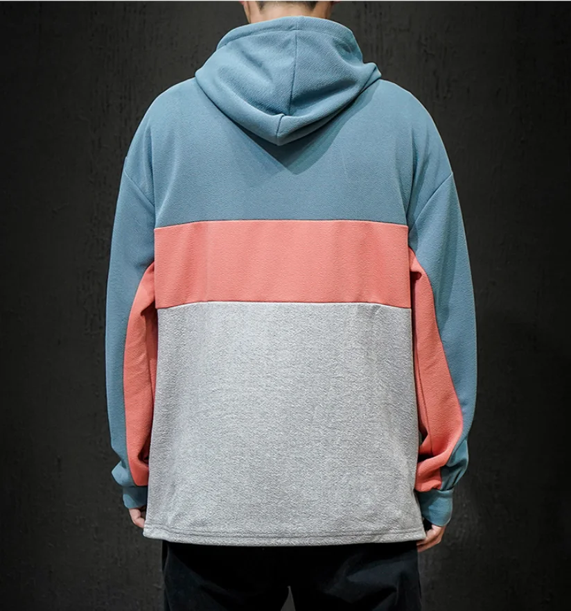 

2021 spring new youth plus size casual hooded sweater pullover