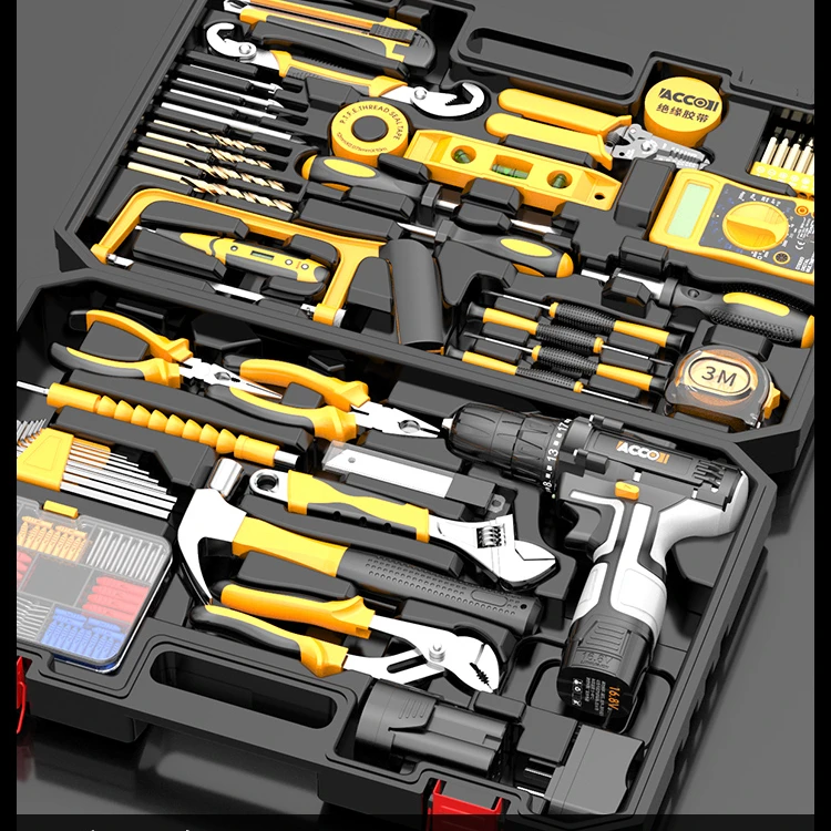 

Electrician Carpenter Tool Case Multifunction Electric Drill Tool Box Organizer Equipment Werkzeugkoffer Tools Packaging DI50GJX