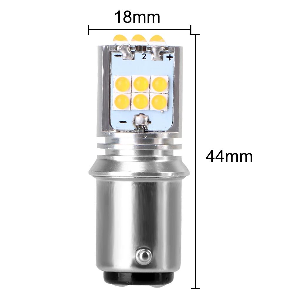 

LEEPEE 2pcs Tail Brake Bulb Car Daytime Running Lights Super Bright Auto Turn Signal Lamp New 1157 P21/5W BAY15D Rear Fog Lamps