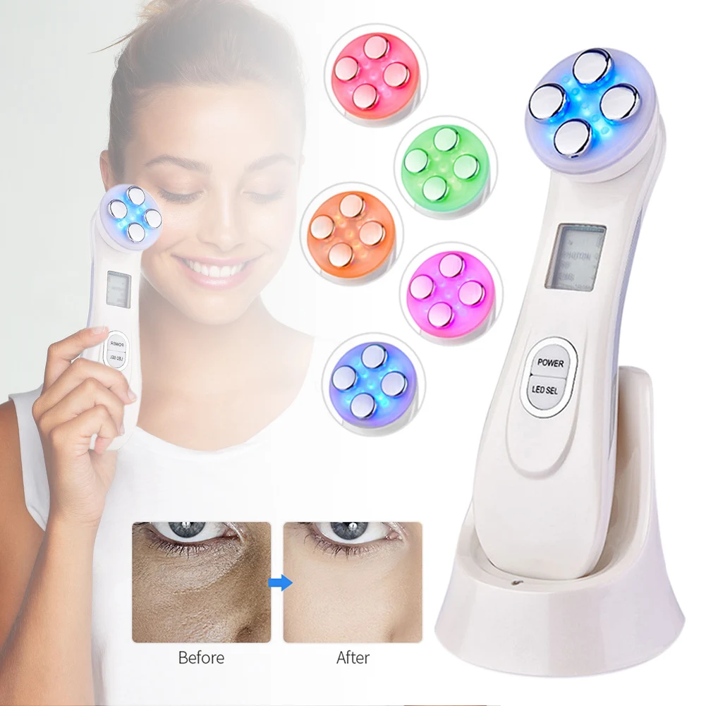 

Hot sell Light Facial Massage Machine Wrinkles Removal + Ultrasonic Far Infrared Body Slimming Massager Fat Burner Fast delivery