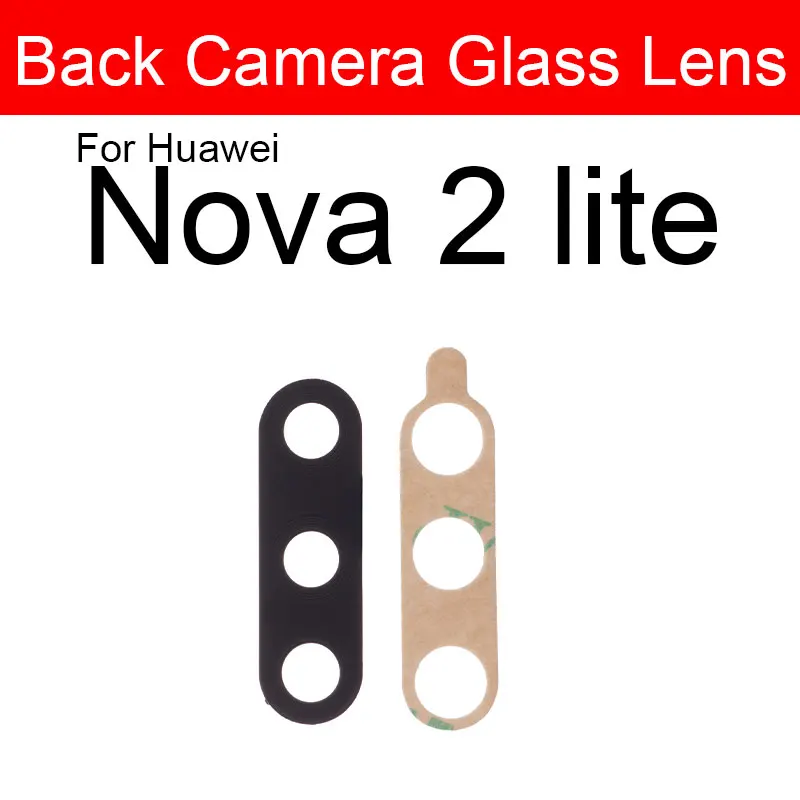 Стеклянный объектив для задней камеры Huawei Nova 2 2i 2S 3 3E 3i 4 4e 5 5i 5T 5Z Lite Plus Pro|Шлейфы