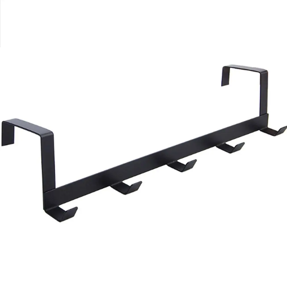 

Clothes Hook 5-Hook Household Bathroom Organizer Rack Clothes Coat Hat Towel Hanger Punch-free Clothes Hanger
