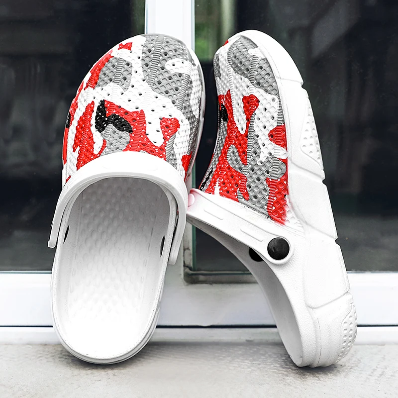 Классические слипоны садовые Туфли сабо мужские быстросохнущие летние пляжные