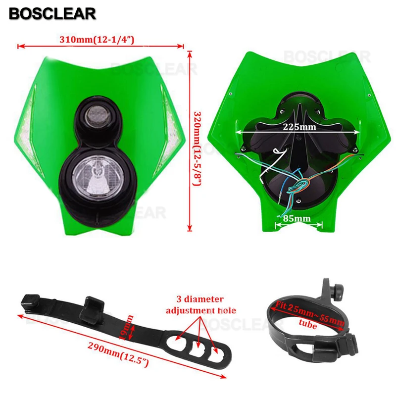 Универсальная двойная Спортивная фара для мотоцикла мотокросса aprilia sxv 550 QLINK BMW