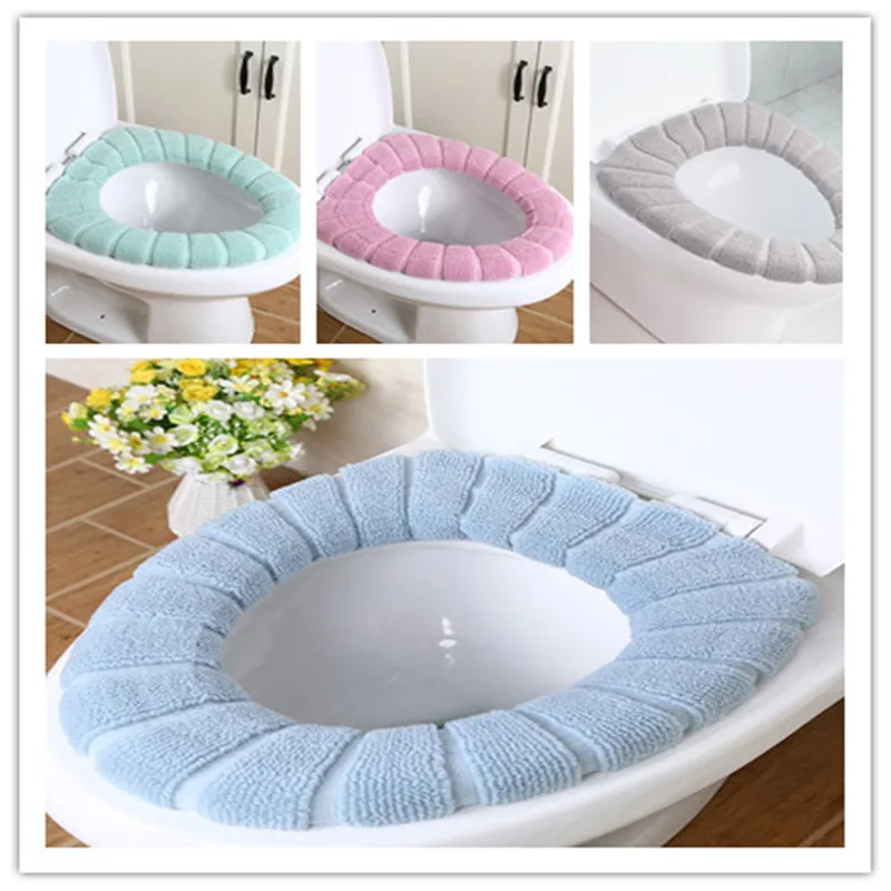 Универсальный мягкий моющееся сиденье для унитаза крышка коврик набор зимние