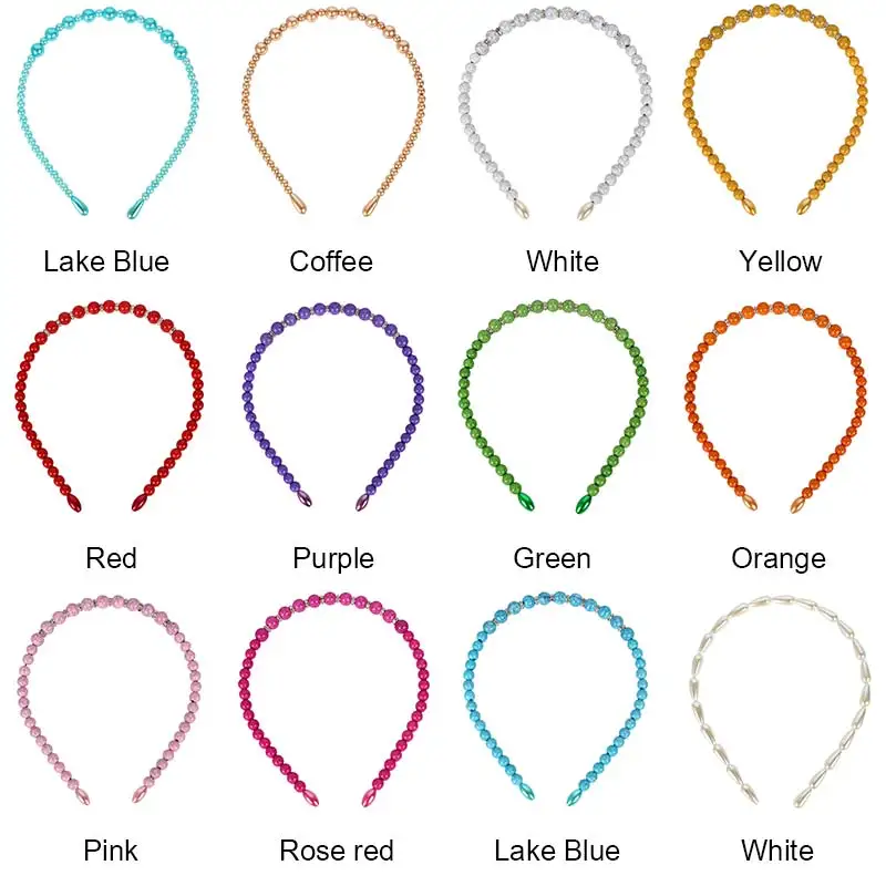 Женский обруч для волос с большим жемчугом Элегантная Модная повязка на голову