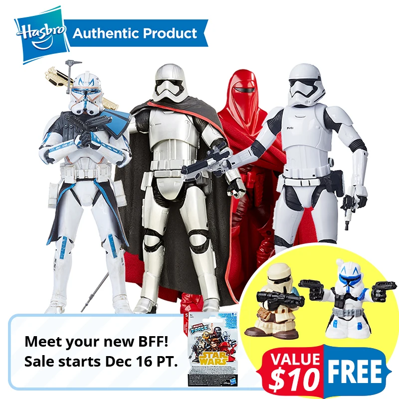 Hasbro на тему «Звездных войн», «черная серия 6-дюймовый во-первых порядок штурмовика из мультфильма «Звездные войны: капитан Phasma королевской гвардии Рей Dj песни байт Starwars игрушки
