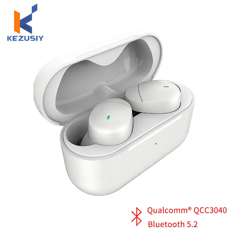 

Kezusiy W2 Bluetooth 5.2 Earphone TWS True Wireless Headphone with aptX Wireless Charging Gaming headset Earbud Qualcomm QCC3040