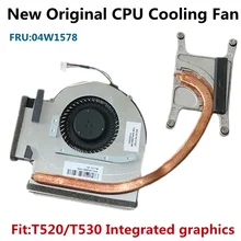 New Original Laptop CPU Cooler Cooling Fan For Lenovo ThinkPad T520 T530 T520i Integrated graphics Heatsink 04W1578