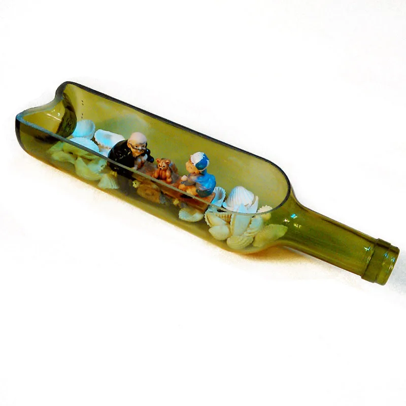 Креативный цветочный горшок с винной бутылкой поплавок из пеньковой веревки