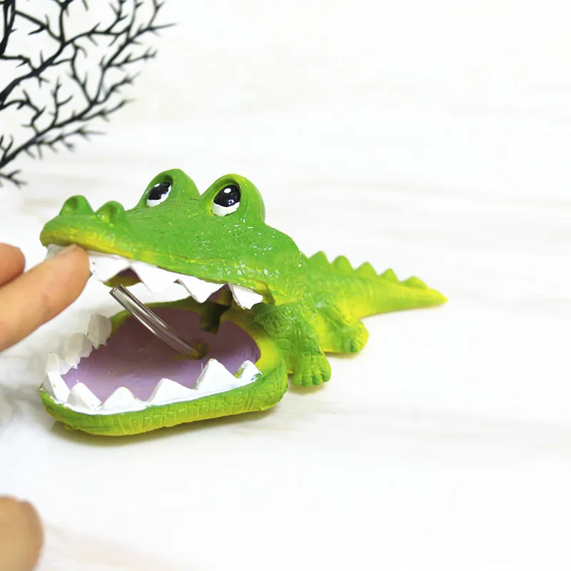 

New Fish Tank Simulation Crocodile Ornaments Air Pump Accessory Aquarium Artificial Decorations