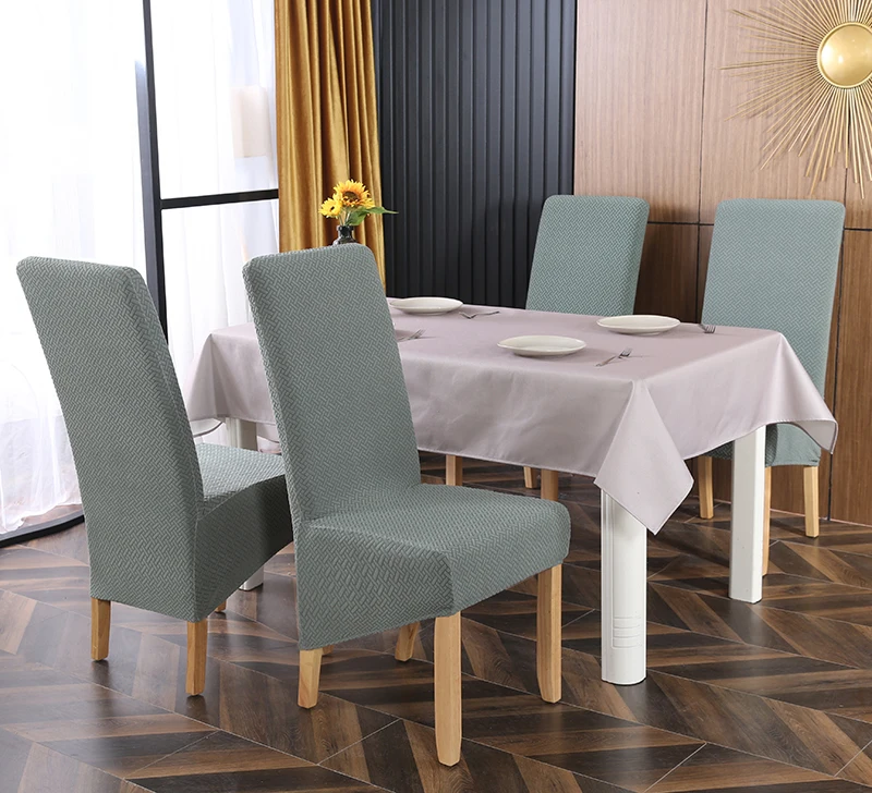 

Жаккардовые уплотненные чехлы на стулья, съемные чехлы на стулья из спандекса для свадебного банкета