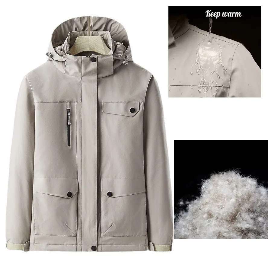 

Куртка мужская зимняя в стиле милитари, утепленная теплая парка, пилотная куртка в стиле милитари, пилот ВВС-карго, верхняя одежда, флисовая ...