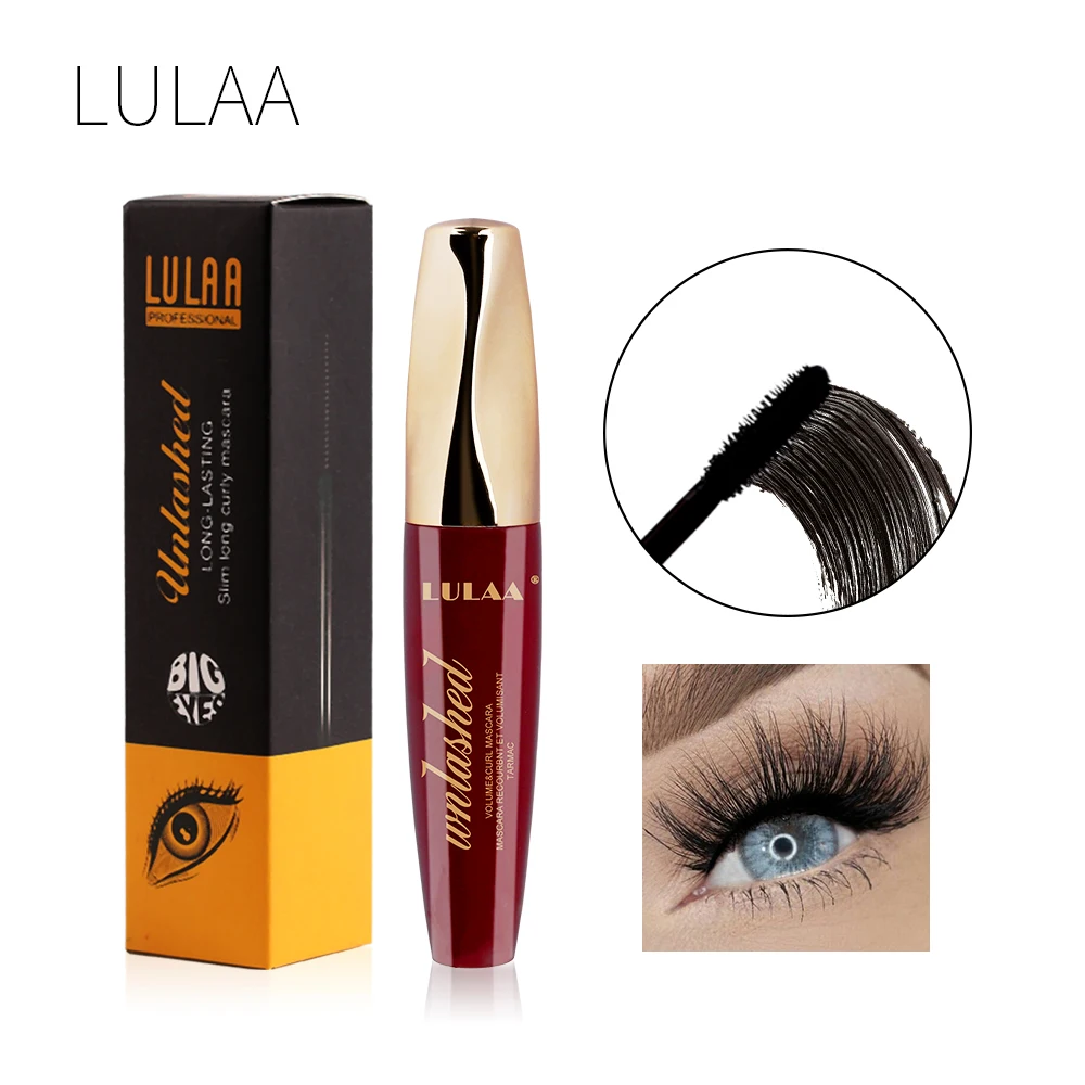 Новинка водостойкая тушь Rimel 4D шелковое волокно для ресниц удлиненная черная