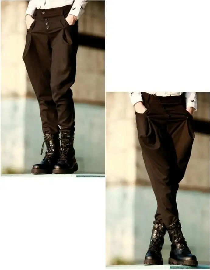 27-46 2022 New Men's Clothing Hair Stylist GD Fashion Big Pocket Casual Harem Pants Trousers Plus Size Costumes