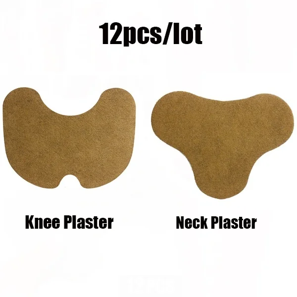 12 штук лечебных пластырей от боли в колене, суставах, ревматоидном артрите, шее, на основе экстракта полыни по китайскому рецепту.