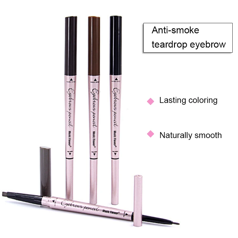 

Newly Stereoscopic Eye Double Head Eyebrow Pencil Brows Natural Tone Long-lasting Makeup Tool CLA88