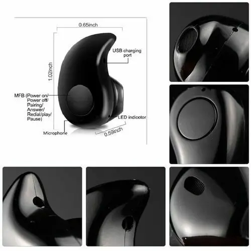 Universal In-Ear Earbud Sports Bluetooth 4.0 Mini Wireless Earphone 3E26 | Электроника