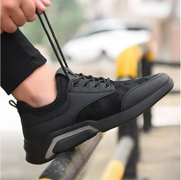 Мужские Нескользящие кроссовки Вулканизированная подошва сетчатые на шнуровке