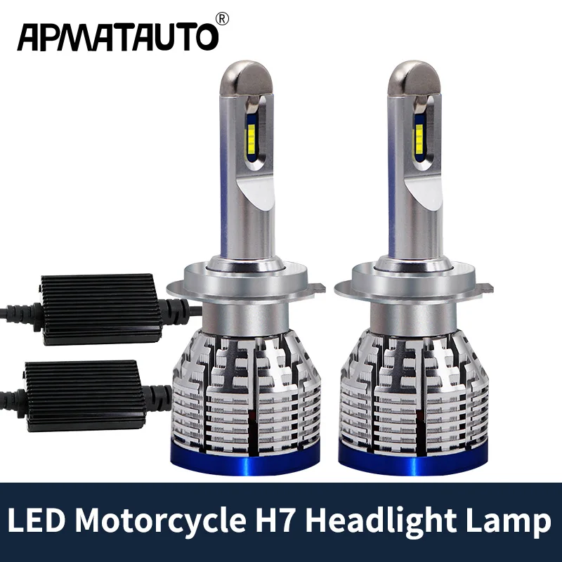 2 шт. светодиодный светильник для мотоцикла H7 6000K 9600LM/пара 70 Вт/пара Kawasaki Z750 ZR750 Z 750
