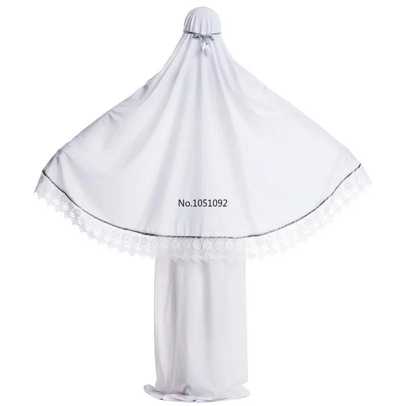 Мусульманская леди Тобе с хиджабом наборы абайя платье лицо крышка никаб Бурка