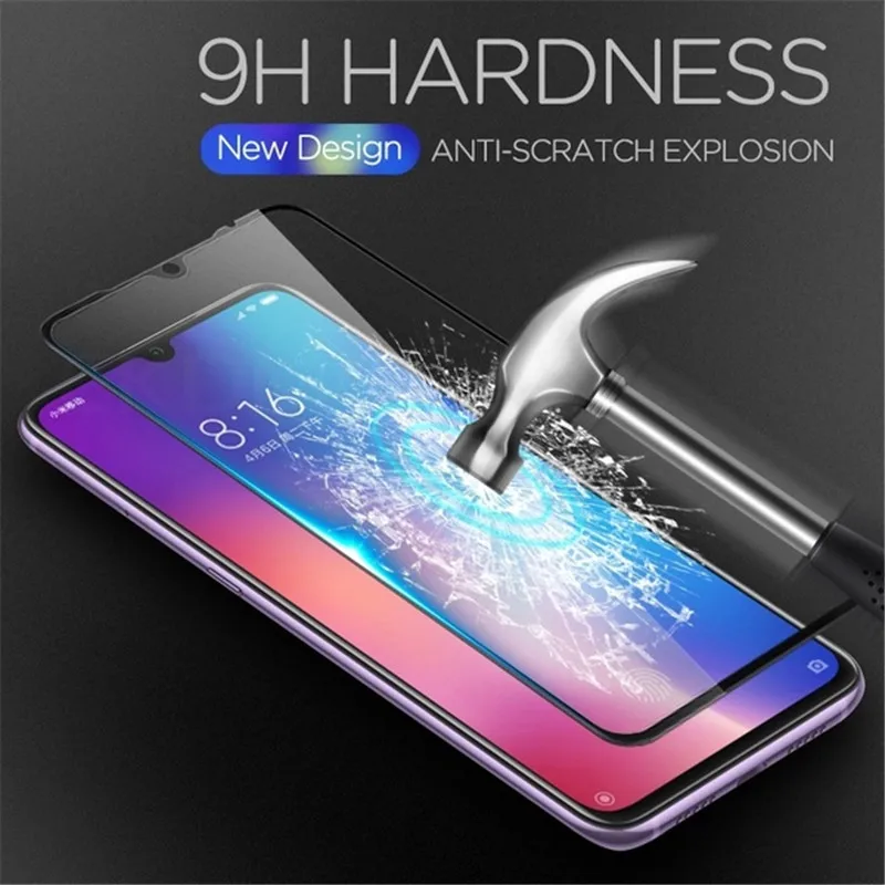 Закаленное стекло для Xiaomi Redmi 8 Note 8T Pro 8A MI 9 Lite SE Mi 9T MI8 MI9 защита экрана полное